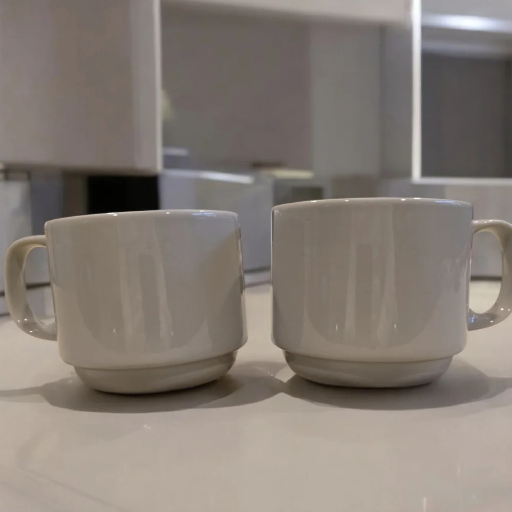 Set Of Two Crate & Barrel Cups By Martin Hunt
